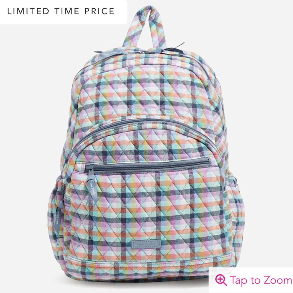 VB Essential Backpack - Gingham Plaid NWT